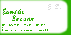 eunike becsar business card